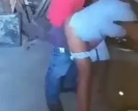 Fucking Zulu ghetto girl quickie